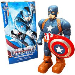 Captain Super Robot Toy with Lights, Sound and 360 Rotation Function