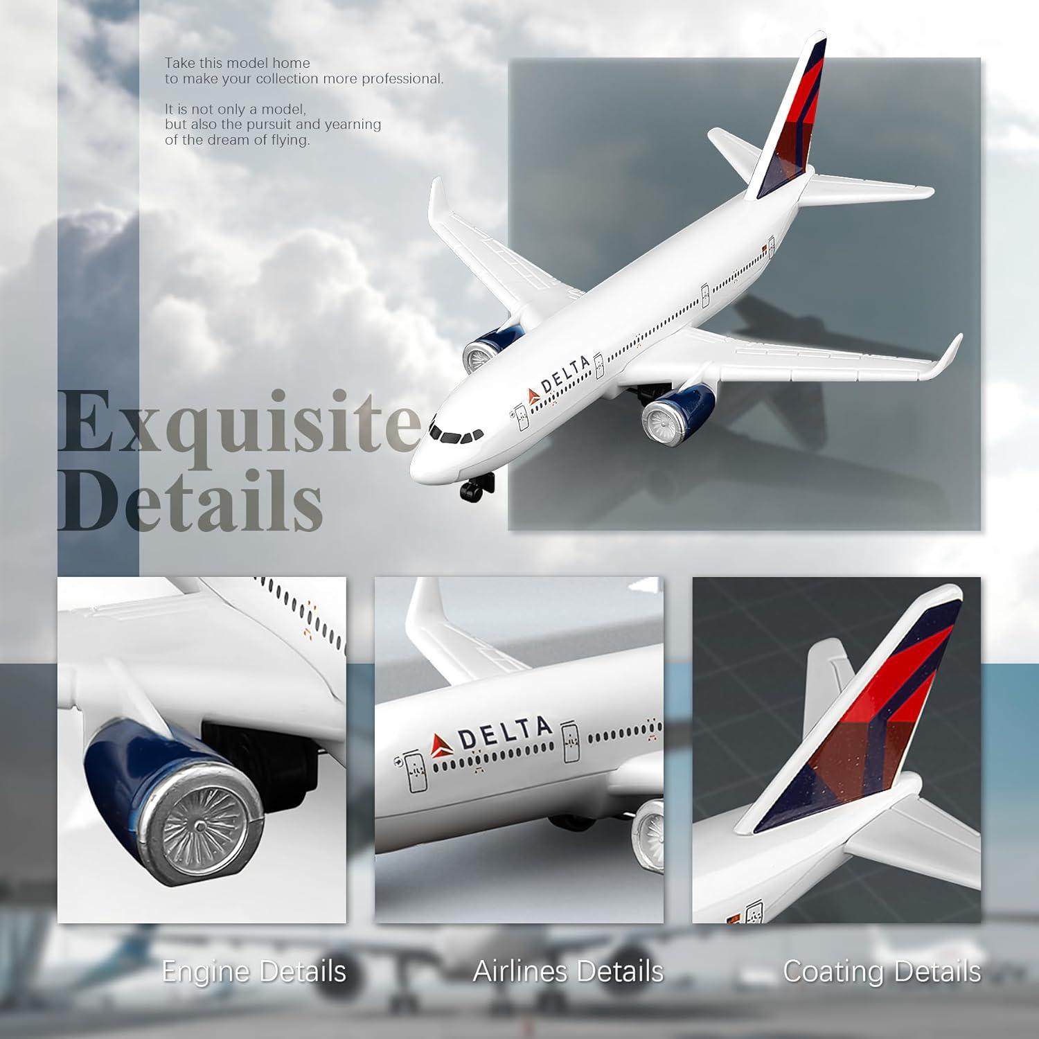 Model Planes Delta Model Airplane Plane Aircraft Model for Collection & Gifts