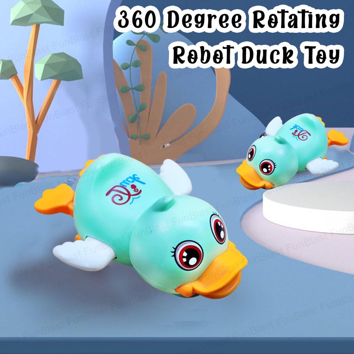 Cute Duck Toy with Flashing Lights and Music 360 Degree Rotating Robot Duck Toy Kids