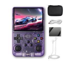 R36S Video Game Handheld Console, Built-in 64GB TF Card, 3.5 Inch IPS Screen, Retro Linux System, Support 15000+ Classic Games, 2.4G Wireless Gamepad, TV, Monitor Connection