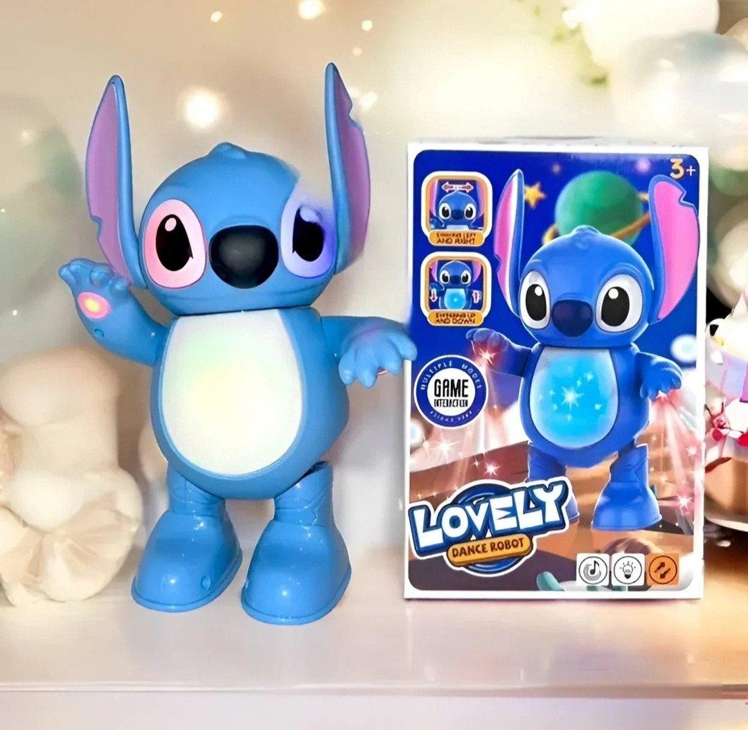 Dancing Lovely Stitch Musical Toy – Big Size | 3D Lights & Music | Rotating Funny Dance Toy for Kids | Cute Cartoon Character Toy