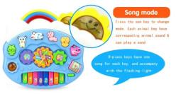 Rainbow Music Piano with Striking Colours and Fun(Animal) Sounds for Kids, Flashing Lights & Wonderful Animal Sound Music