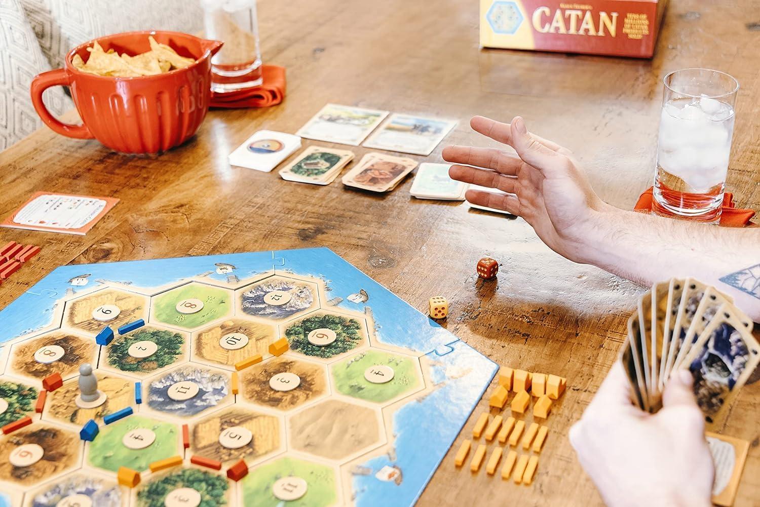 Catan Trade Build Settle Educational Board Game | Strategy & Resource Management Game for Family & Friends | Fun Learning Game for Kids & Adults | 3–4 Players, Ages 10+