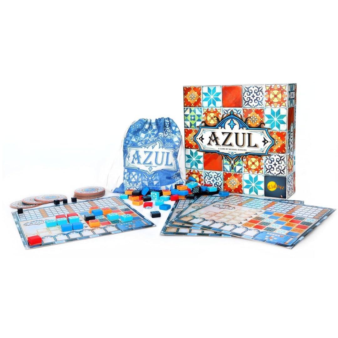 Kidoyz Azul Strategy Board Game | Mosaic Tile Placement Family Game | Fun Board Game for Kids & Adults | 2–4 Players | Ages 8+